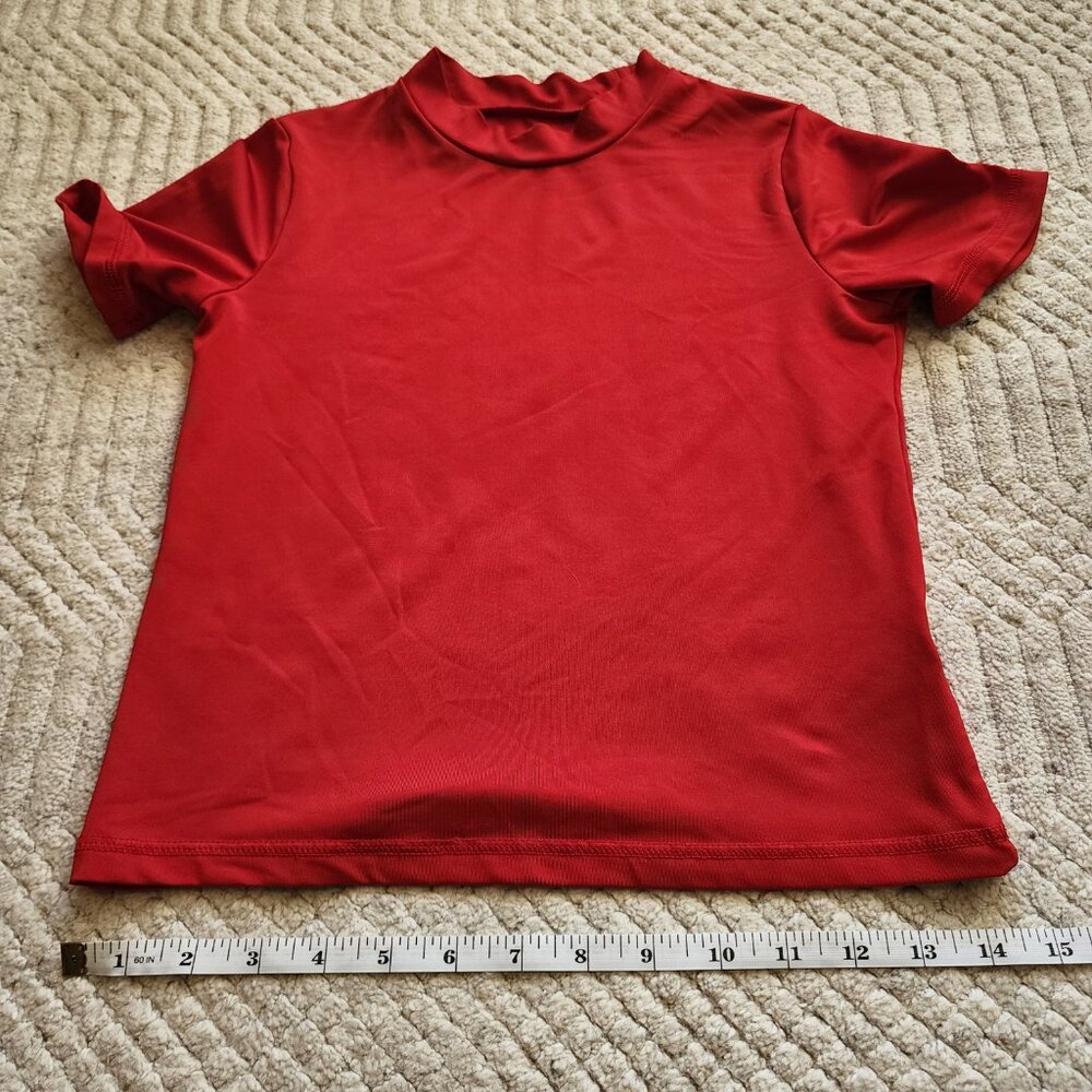 Cat & Jack Girls Red Short‑Sleeve Shirt – Youth Size 8/10 - Picture 7 of 14